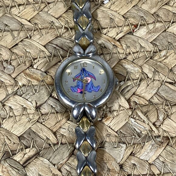 Vintage Silver-tone Eeyore Disney Ladies Watch - Rare/Discontinued